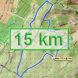 15km-Strecke auf AllTrails